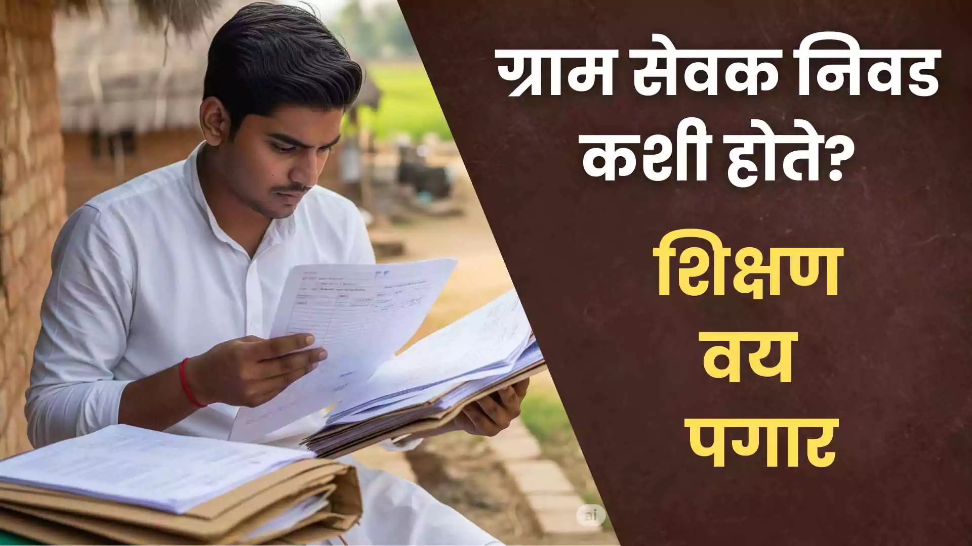 Gramsevak Eligibility in Marathi